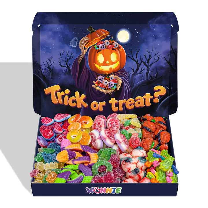 Wunnie Box "Happy Halloween", boîte de bonbons gélifiés à composer avec vos goûts préférés 