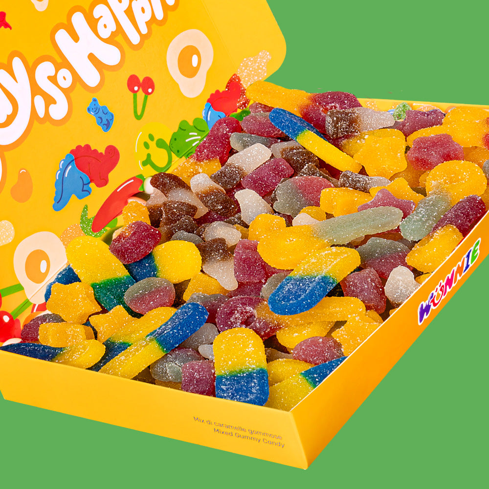 wunnie box con mix di caramelle vegane