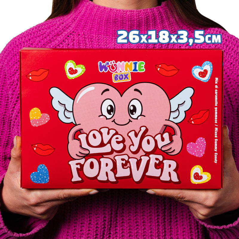 Wunnie box «Love You Forever», la Candy box à composer avec les bonbons gélifiés préférés de votre moitié - 1 kg 