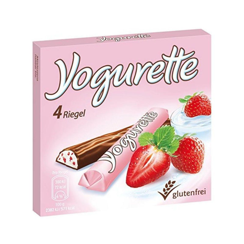 Yogurette, barretta al cioccolato ripieno di crema alle fragole da 50g