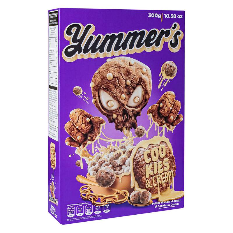 Confezione da 300g di cereali al cookies and cream Yummer&