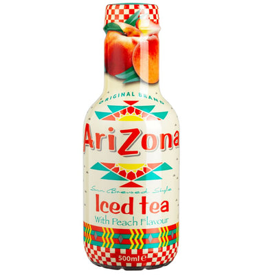 Confezione da 500ml di tè nero alla pesca Arizona Iced Tea Peach