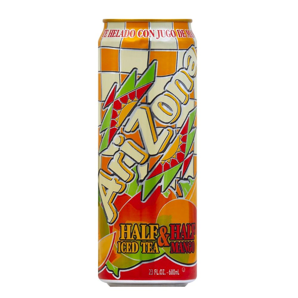 Arizona Half&Half Iced Tea Mango - thé glacé au Mango de 680 ml ...