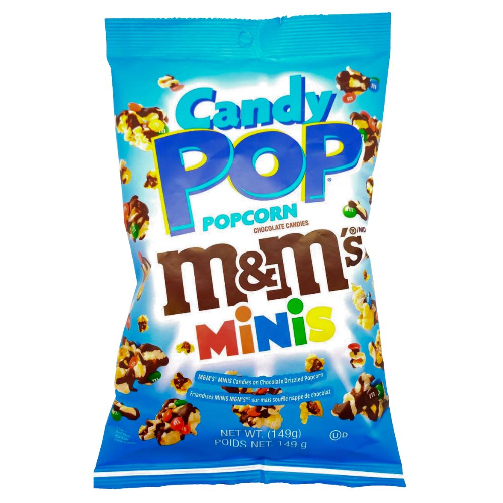 Candy Pop Popcorn M&M's Minis - popcorn à saveur de m&m's de 149g ...