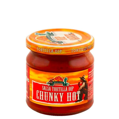 Confezione da 190g di salsa per nachos Cantina Mexicana Dip Sauce Chunky Hot