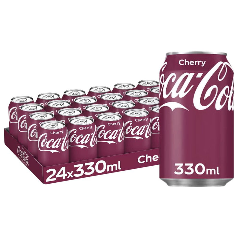 Confezione da 24 di bevanda alla ciliegia Coca Cola Cherry