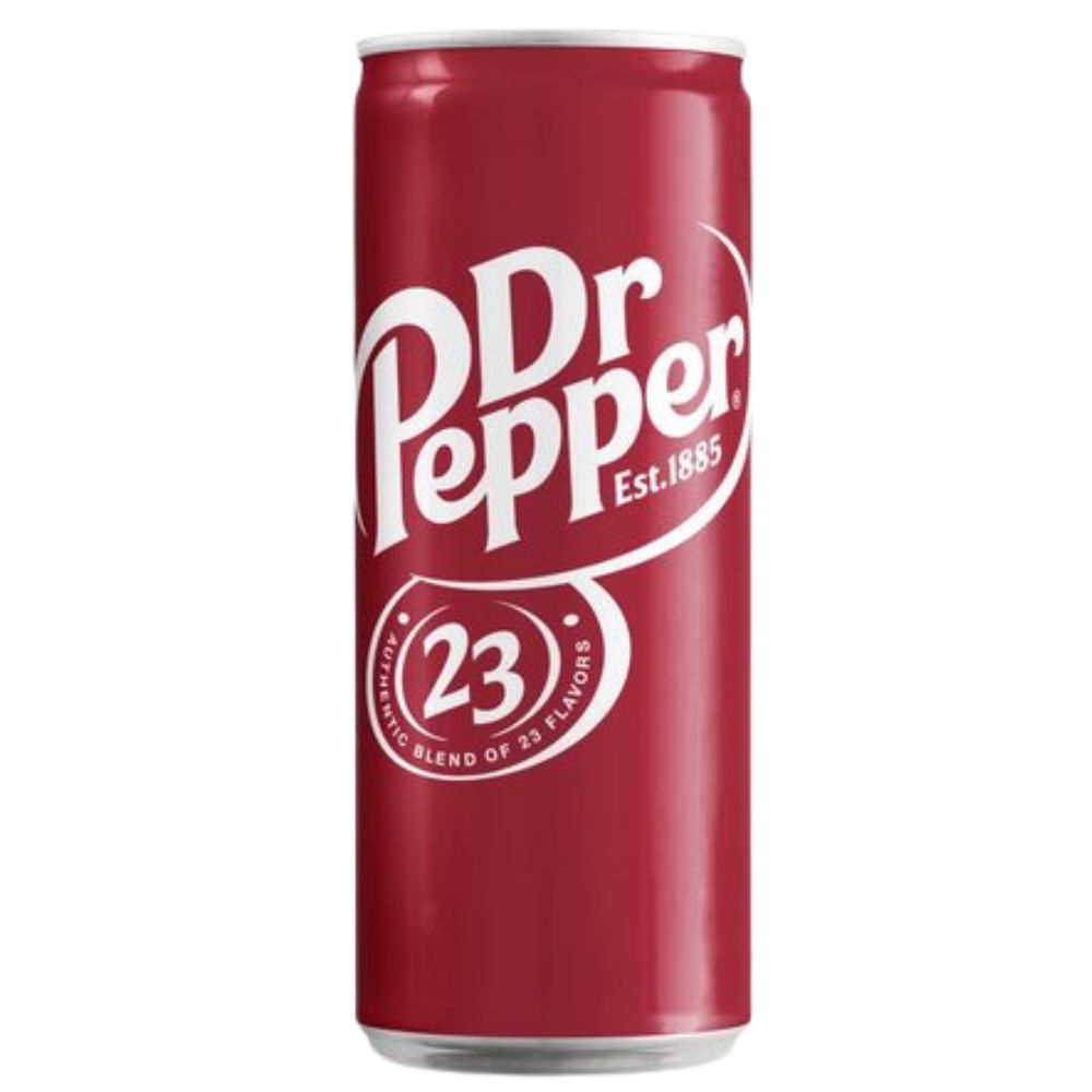 Dr Pepper, boisson au goût de vanille et caramel de 330ml 