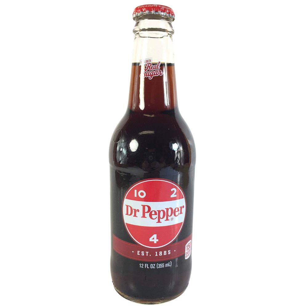 Dr Pepper Real Sugar Soda - boisson fruitée au caramel de 355ml ...