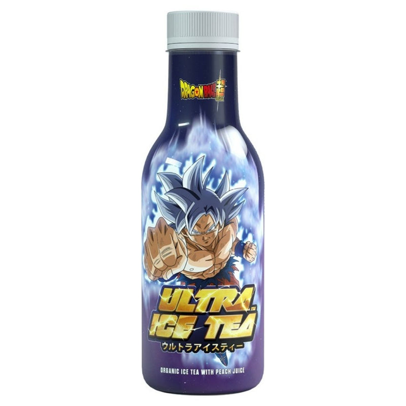 Confezione da 500ml di tè alla pesca Dragon Ball Super Goku