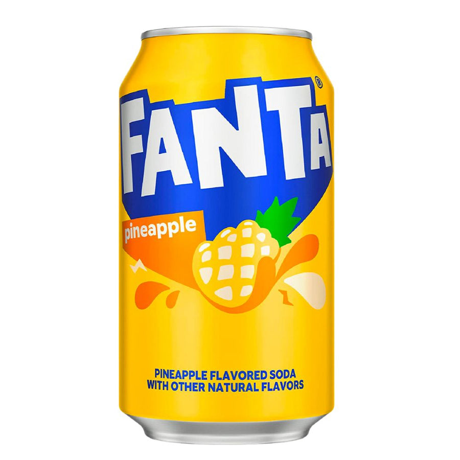 Confezione da 355ml di bevanda all'ananas Fanta Pineapple