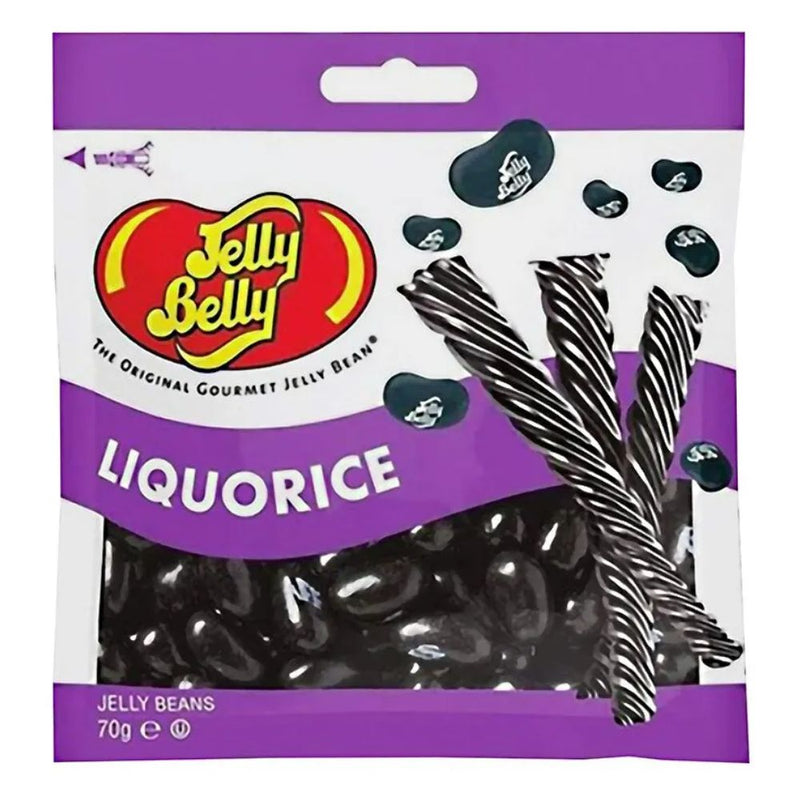 Confezione 70g di caramella alla liquirizia Jelly Belly Liquorice