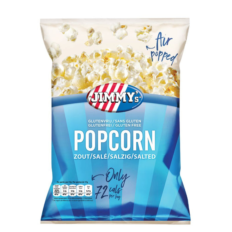 Confezione da 17g di popcorn salati Jimmy&