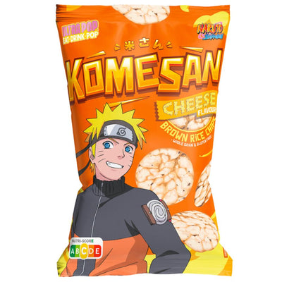 Confezione da 60g di chips di riso al formaggio Ultra Pop Naruto 