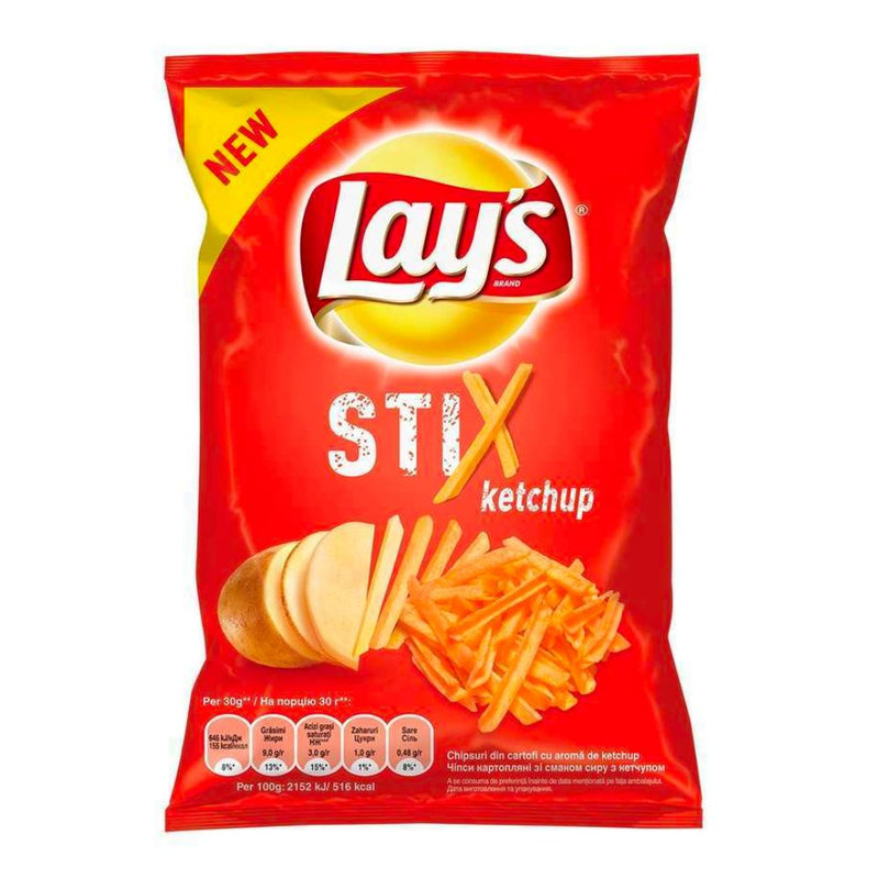 Confezione da 40g di stick di patate al gusto ketchup Lay&