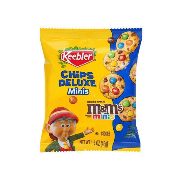 M&M's Minis Bite Size Cookies, biscuits au chocolat avec M&M's de 45g 