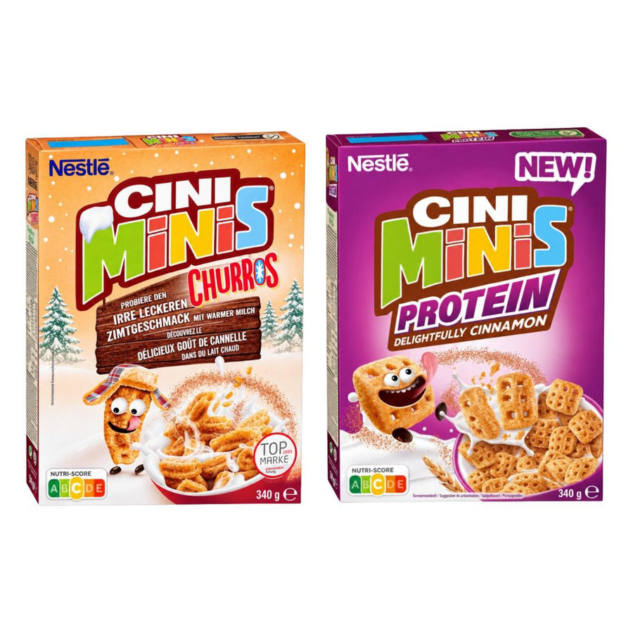 Nestlè Kit, 2 céréales au goût churros à la cannelle et cannelle protéiné