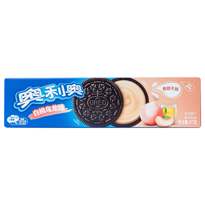 Confezione da 97g di biscotti alla pesca Oreo Peach Oolong