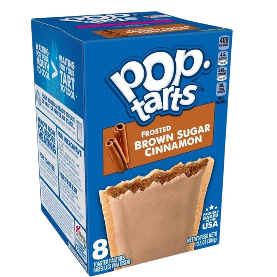 Confezione da 384g di biscotti alla cannella Pop Tarts Brown Cinnamon