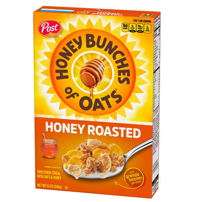 Confezione da 340g di cereali al miele Post Cereal Honey Roasted