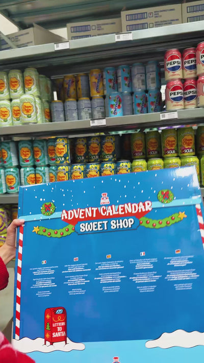 Calendario dell'Avvento Sweet Shop fronte e retro
