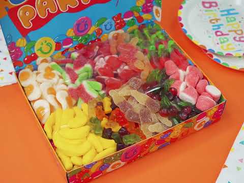 Wunnie box "Happy Birthday", la boîte à bonbons à composer avec les friandises gélifiées préférées de la personne fêtée