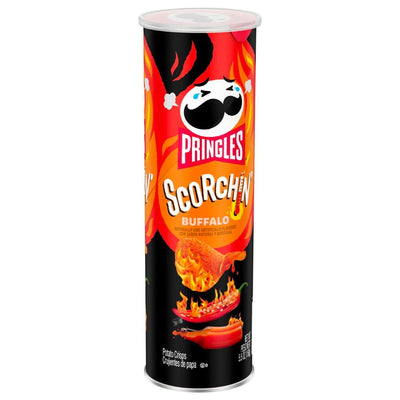 Confezione da 158g di patatine piccanti al gusto di salsa buffalo Pringles Scorching