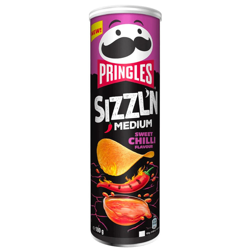 Confezione da 180g di patatine piccanti Pringles Sizzl&