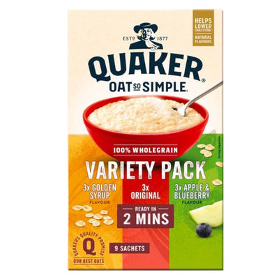 Confezione da 297g di avena ai vari gusti Quaker Oat So Simple