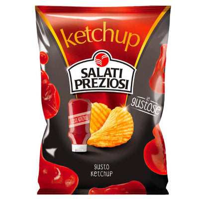 Confezione da 120g di patatine al Ketchup Salati Preziosi