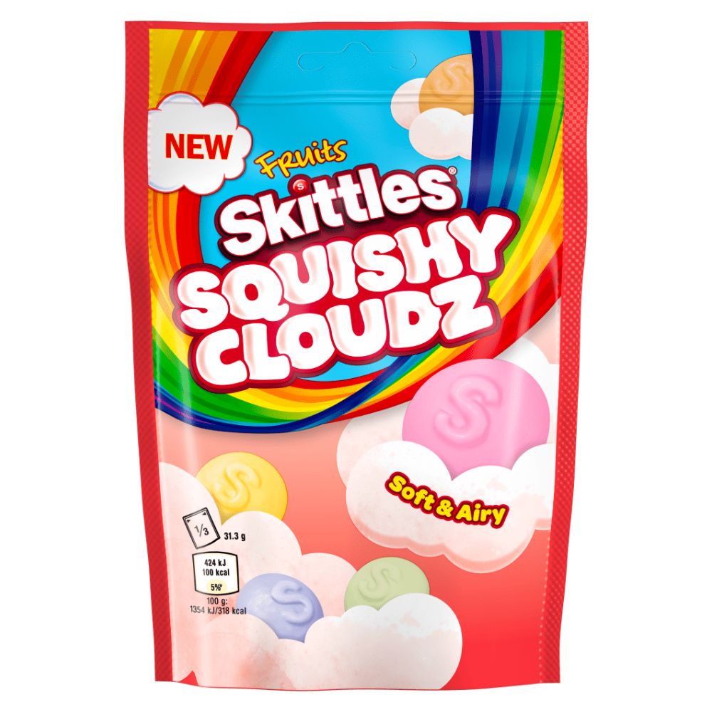 Skittles Fruits Squishy Cloudz - bonbons aux fruits de 94g American Uncle Skittles Fruits Squishy Cloudz - bonbons aux fruits de 94g American Uncle