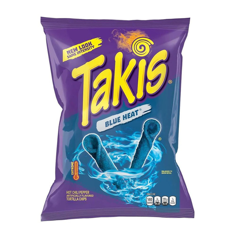 Takis Blue Heat, torsades de tortillas épicées de 65g