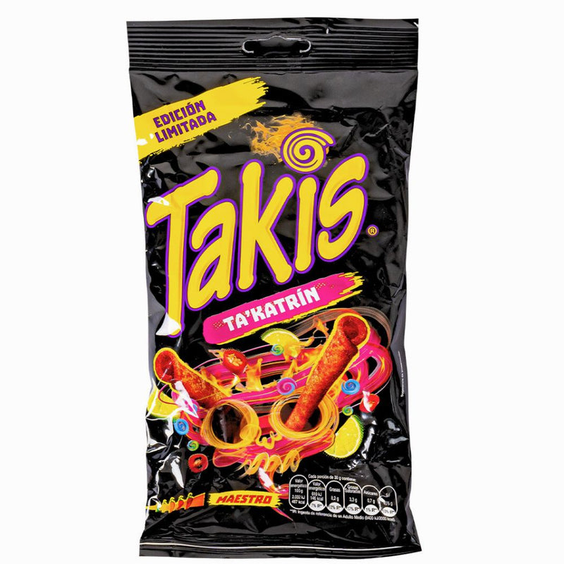 Confezione da 90g di patatine piccanti Takis Ta&