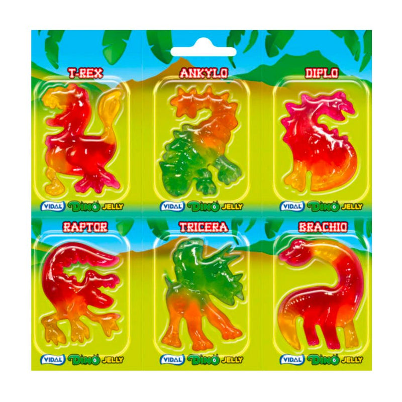 Confezione da 11g di caramelle gommose Vidal Jelly Dino