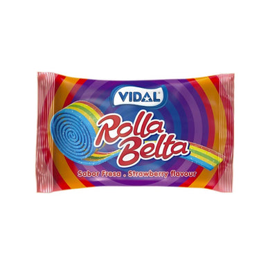 Confezione da 19g di caramella multicolore alla fragola Vidal Rolla Belta Multicolo