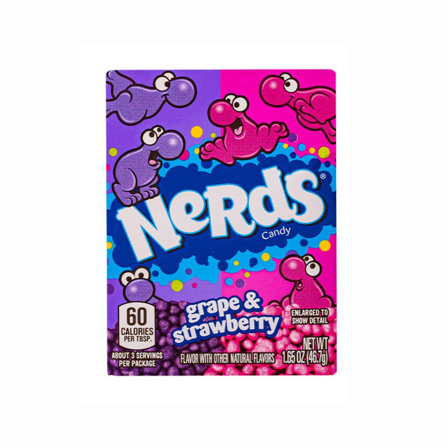 Confezione da 46 di caramelle alla fragola e all'uva Wonka Nerds