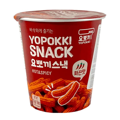 Confezione da 50g di snack piccante Yopokki Hot & Spicy