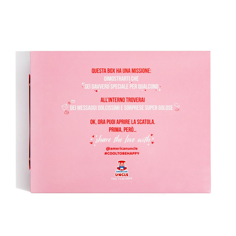 Love Bites Box, boîte de 12 boîtes de chocolats et bonbons 