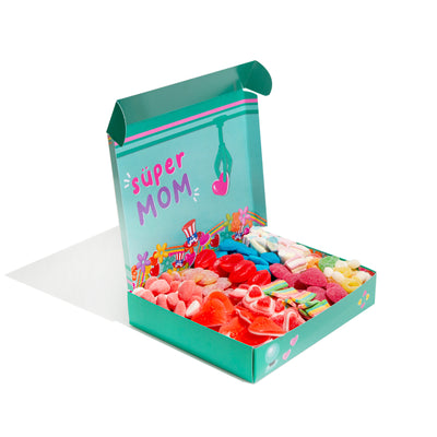 Snack Box - Mom Edition + Mom’s Gift Box + Candy Box - Super Mom Edition de 1kg surprise