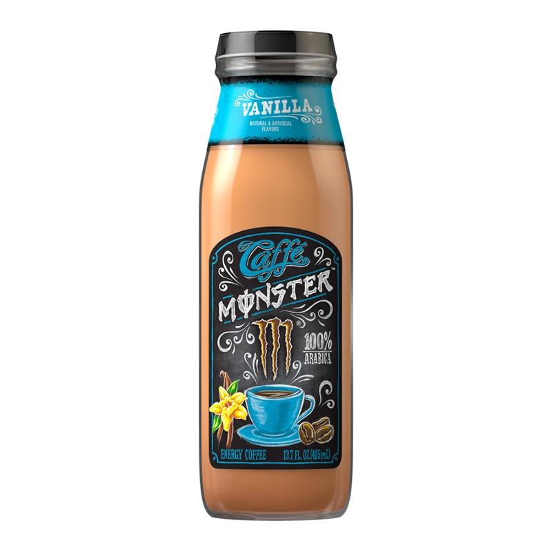 Monster Caffé Vanilla, energy drink al caffè aromatizzato alla vaniglia da 405ml (1954209661025)
