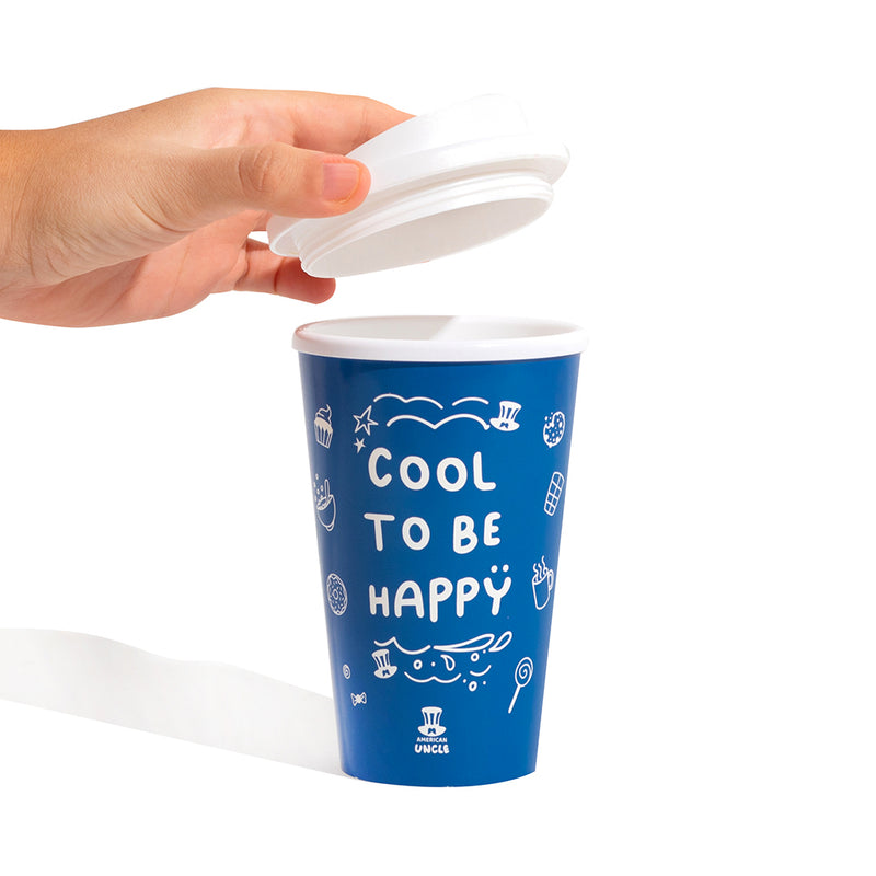 Cup termica Cool to be Happy, gobelet thermique de 350 ml avec couvercle à visser 15,5 x ø 9,5 cm