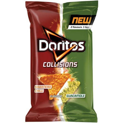 Doritos Collisions Habanero Chilli and Guacamole, patatine piccanti all'aroma di Habanero e Guacamole da 162g (1954243117153)