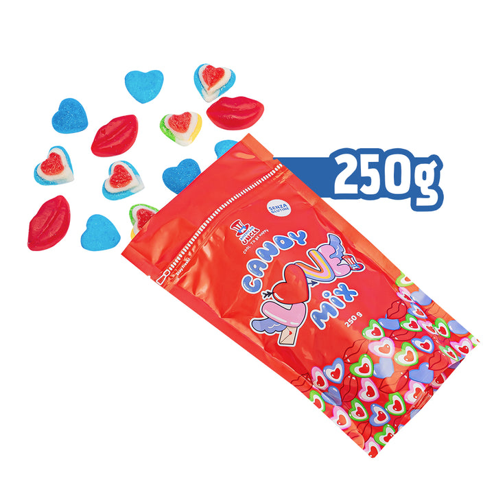 Candy mix - Édition Love, paquet de 250g de bonbons gélifiés 