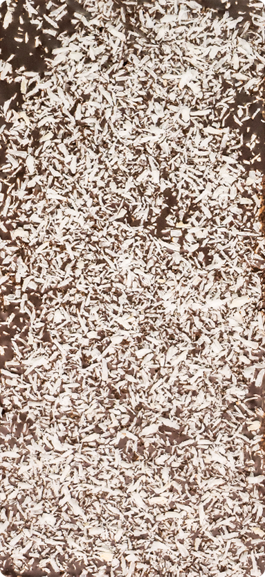 ChocoLetter Dark Choco & Coconut, tablette de chocolat noir artisanal avec éclats de noix de coco de 100g 