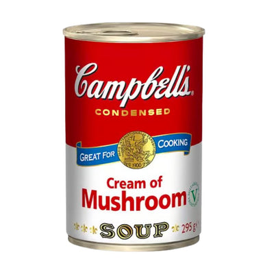 Confezione da 295g di zuppa di crema di funghi Campbell's Cream of Mushroom Soup