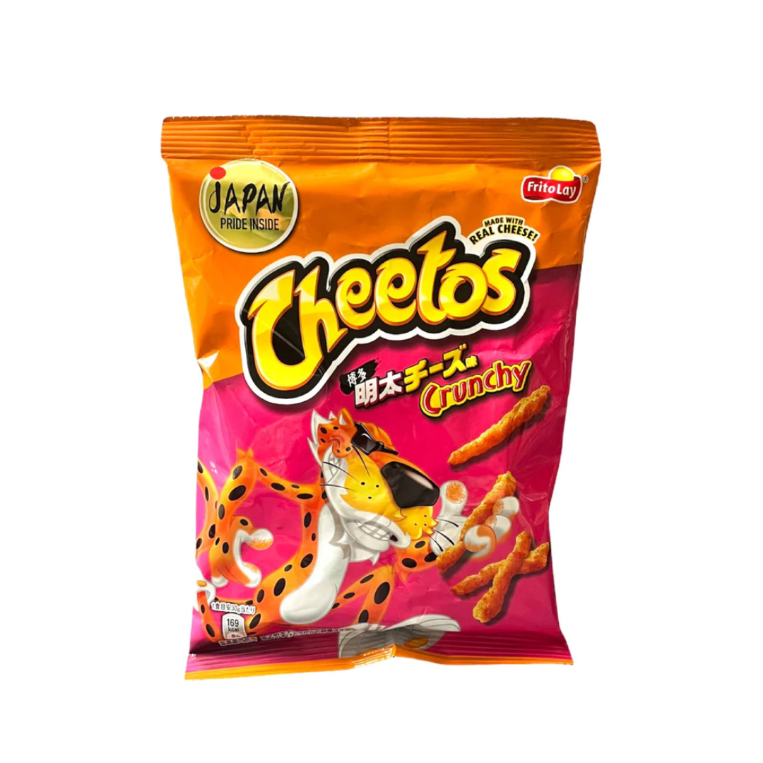 Cheetos Crunchy Japon Hakata Mentaiko Fromage, chips épicées au fromage et hakata mentaiko de 65g 