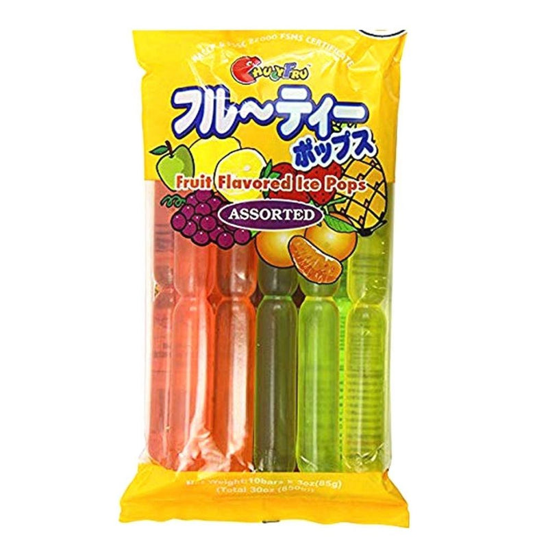 Chuy Fru Fruit Flavored Ice Pop Assorted, ghiaccioli de gelée aux fruits de 850g