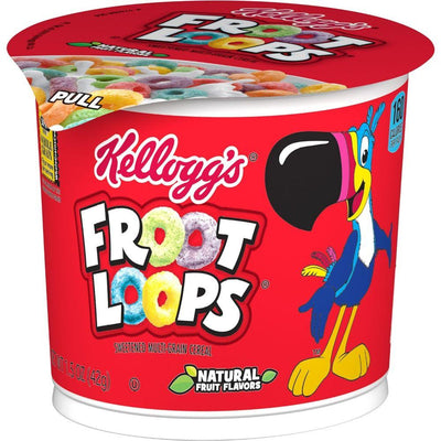 Kellogg's Froot Loops, cereali formato ciambelline alla frutta da 42g (1954225193057)