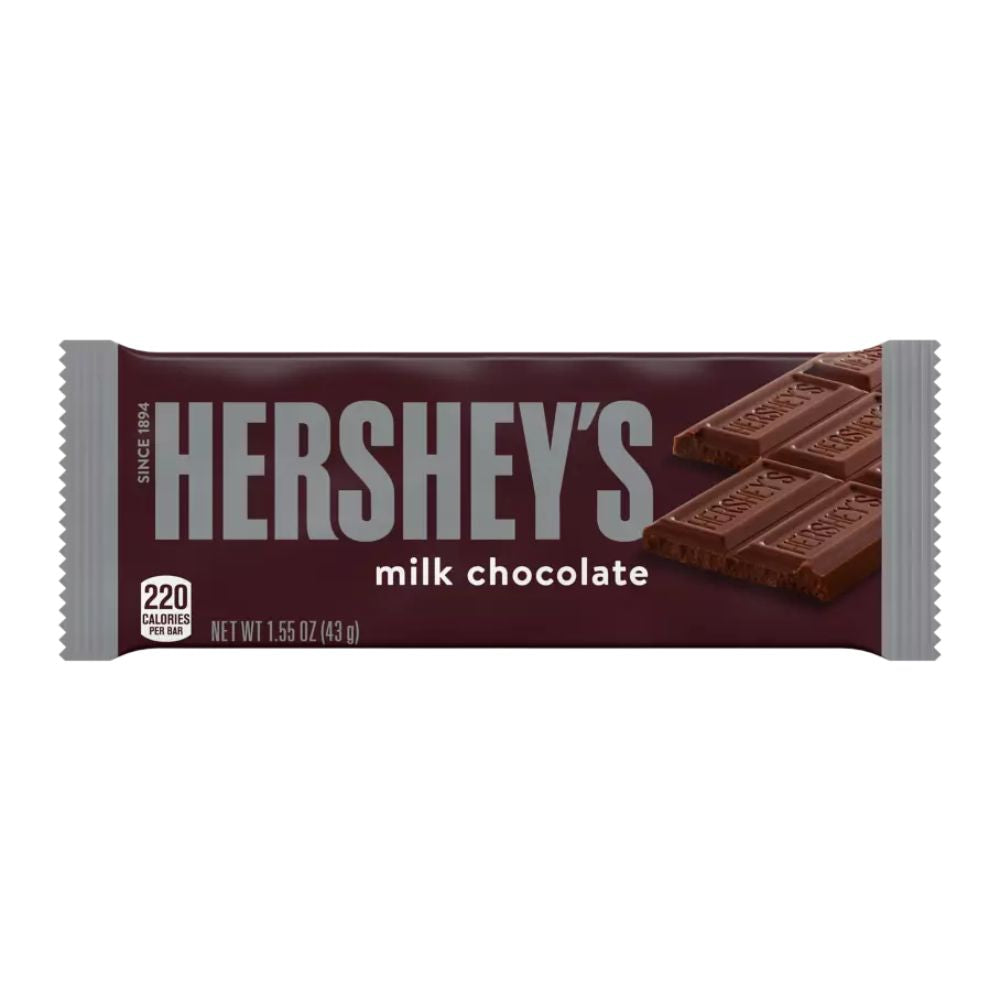 Hershey's Milk Chocolate, barre de chocolat au lait de 43g 