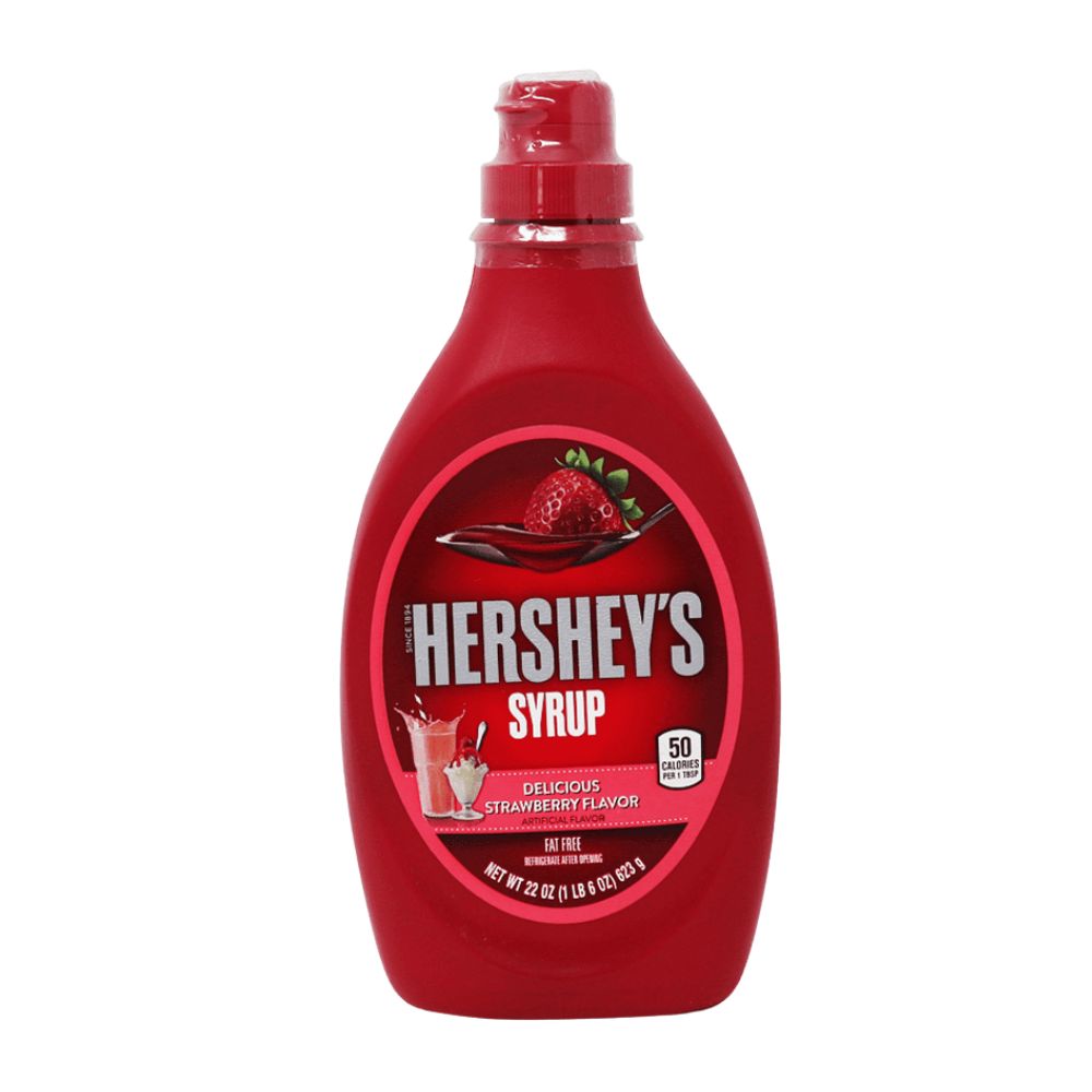Hershey's Syrup Délicieux Goût Fraise, nappage à la fraise de 623g 