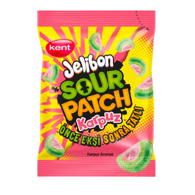 Confezione da 160g di caramelle all'anguria Jalibon Sour Patch Watermelon